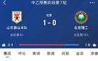 泰山B隊中乙勝北理工，七輪后北區第五。