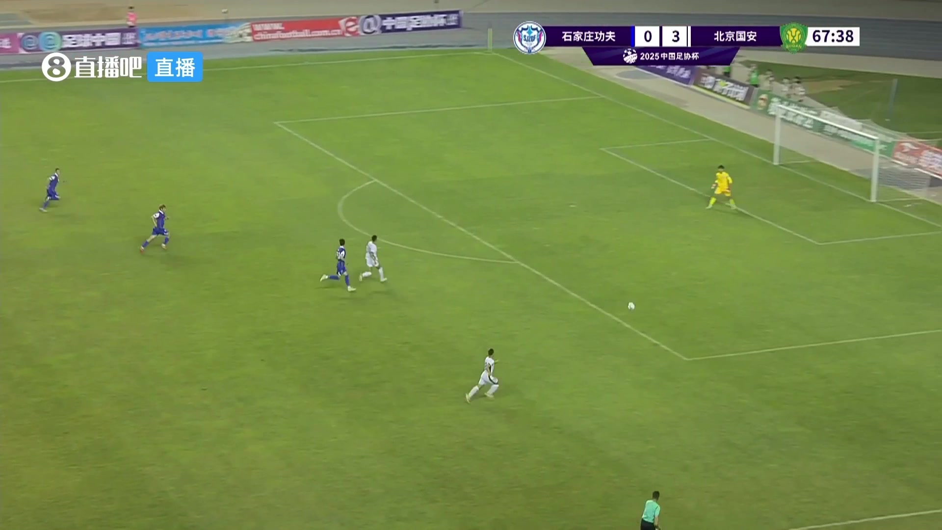 張源推射破門北京國安4-0領先石家莊功夫