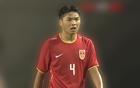 中國U16平東南亞隊，張君豪紅牌門將失誤。